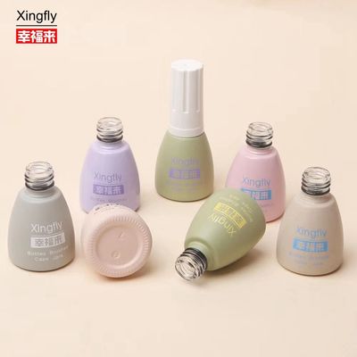 قیمت مناسب شفاف 12 میلی لیتر لوکس خالی ژل شیشه ای شیشه ی ناخن پاک کن بطری لوگو سفارشی مربع آنلاین