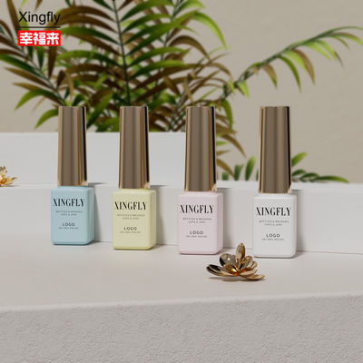 قیمت مناسب بطری 5 میلی لیتر از لاک ناخن خالی ژل مربع بطری های شیشه ای لاک ناخن با برس آنلاین