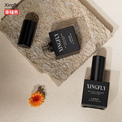 قیمت مناسب 23 میلی لیتر لاک ناخن مربعی رنگ سفارشی ژل UV ویال شیشه ای خالی طرح شیشه رنگی آنلاین