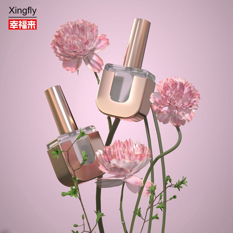 لوگو سفارشی بطری مربع ژل پولیش برای ظرفیت 10ML-15ML با برس های مختلف و کلاه