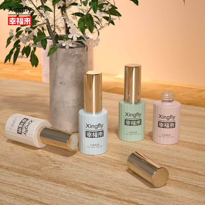 بطری لیوان ناخن 12 میلی لیتر ژل UV بطری شیشه ای لیوان برای برس گسترده طراحی منحصر به فرد