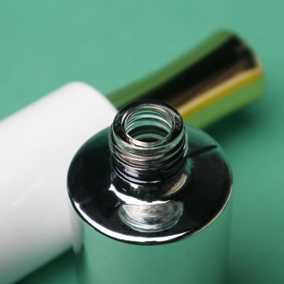 بسته بندی کلاه شیشه ای خالی بطری های لاک ناخن سطح صاف SGS