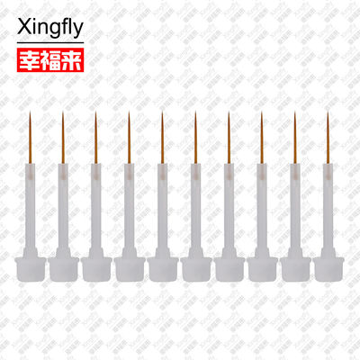 فن ناخن Xingfly پولش برش نازک موهای نیلونی مواد پلاستیکی دستی