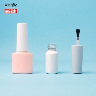 بطری لاک ناخن 5 میلی لیتر بطری شیشه ای ژل UV با برس و برس