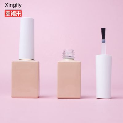 بطری 10 میلی لیتر لاک ناخن بسته بندی بطری شیشه ای ناخن سفید سیاه