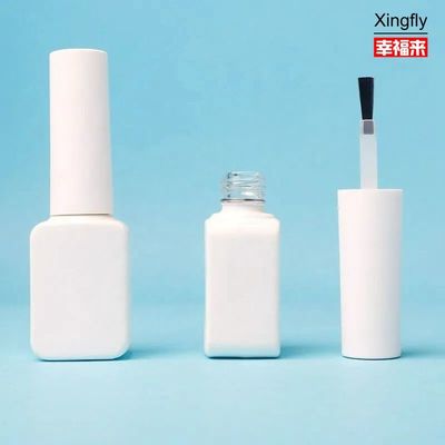 بطری ژله ای 8 میلی لیتر شیشه ای گرد با برس و کلاه