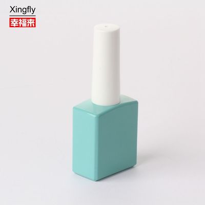 بطری ژل لاک مربع منحصر به فرد 13ml بطری خالی UV لاک ناخن با کاپ و برس