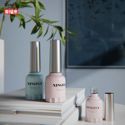 بطری 12 میلی لیتر لاک ناخن ظرف گرد ژل UV لاک ناخن بطری شیشه ای