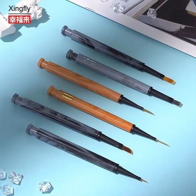 Nail Painting Brush Head Gel Nail Polish Painting Nail Art Brush Pen با یک برس قابل تعویض