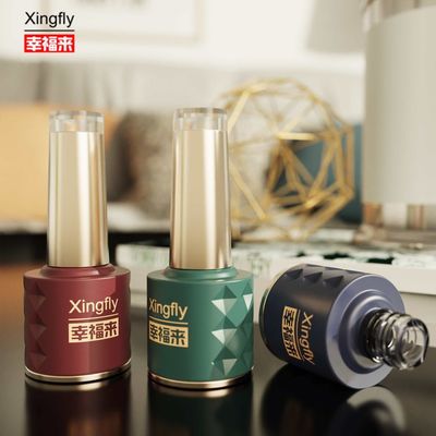 بطری های لاک ناخن 8 میلی لیتر طرح جدید ژل UV ناخن بسته بندی آرایشی بطری شیشه ای