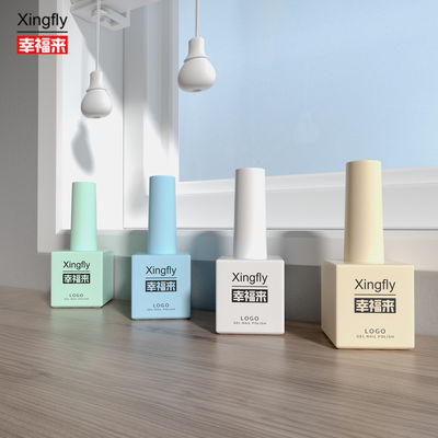17ml ژل پولش مربع بطری سفارشی اسپری رنگ شیشه بطری سطح UV ناخن پولش بطری