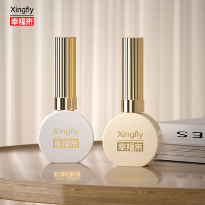 بطری 15 میلی لیتر لاک ناخن گرد پوشش سفید ژل UV لاک ناخن شیشه ای برای لاک ناخن