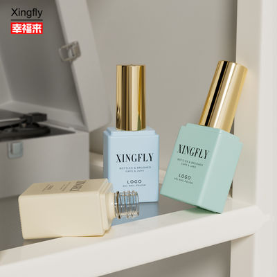 قیمت مناسب 17 میلی لیتر قاب ژل ناخن مربع بسته بندی UV ژل ناخن پولش بطری شیشه ای خالی آنلاین