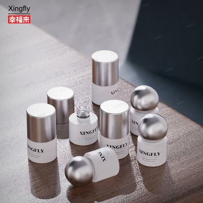 بطری 5 میلی لیتر لیوان ناخن ژل UV گرد بسته بندی آرایشی لیوان ناخن بطری شیشه ای