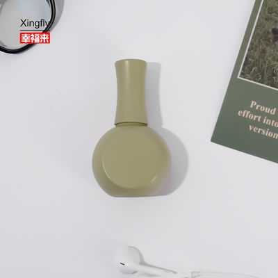 بطری لاک ناخن گرد 33 میلی‌لیتری برای لاک ژل با محفظه توپ غلتکی شیشه‌ای
